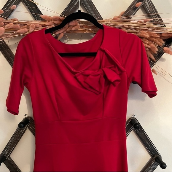 Shabby Apple Little Red Dress - Picture 1 of 13